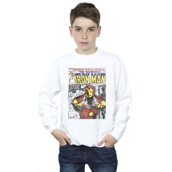 Marvel Pojkar Iron Man Huvudutrustning Av Tröja 3-4 År Vit White 3-4 Years