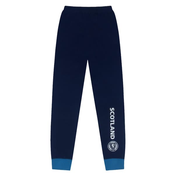 Scottish FA Pojkar McTominay 4 Sublimering Lång Pyjamas Set 7-8 År Navy Blue 7-8 Years
