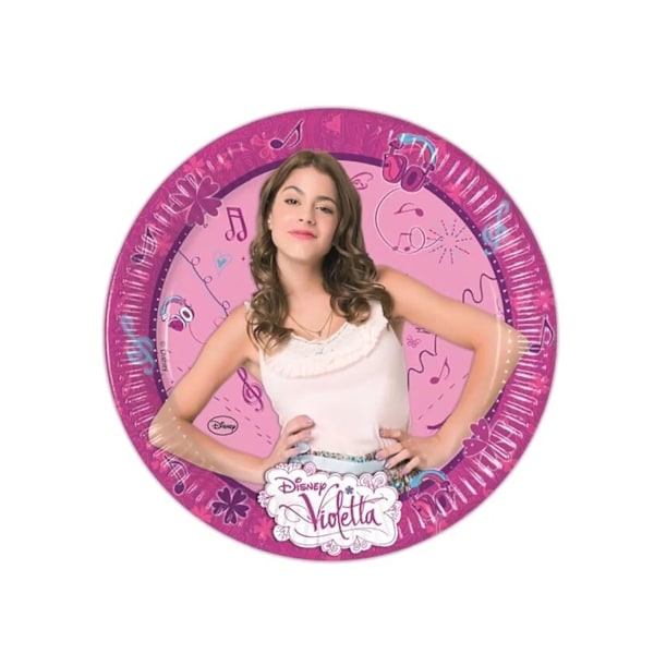 Violetta Papperskaraktär Festplattor (Förpackning om 8) En Storlek Multicoloured One Size