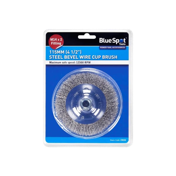 Bluespot Tools Stål Konisk Borstkopp 115mm M14 X 2 One Siz Multi Colour One Size