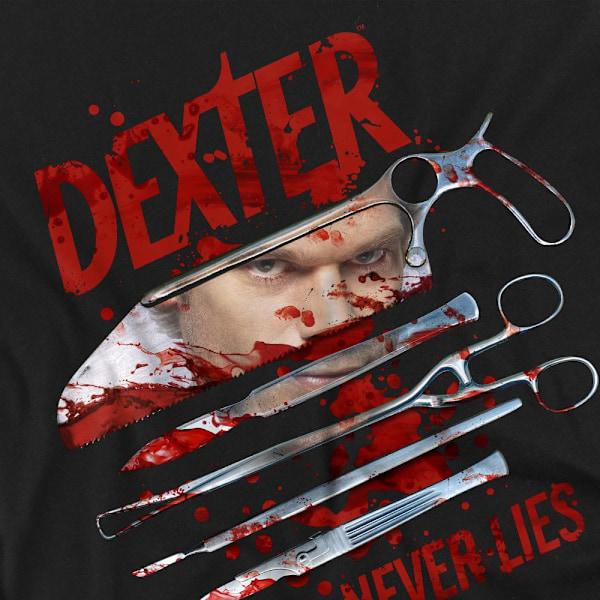Dexter Herr Blood Never Lies T-Shirt 3XL Svart Black 3XL