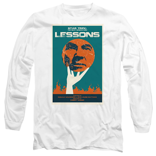 Star Trek Unisex Vuxen The Next Generation Säsong 6 Avsnitt 19 White L