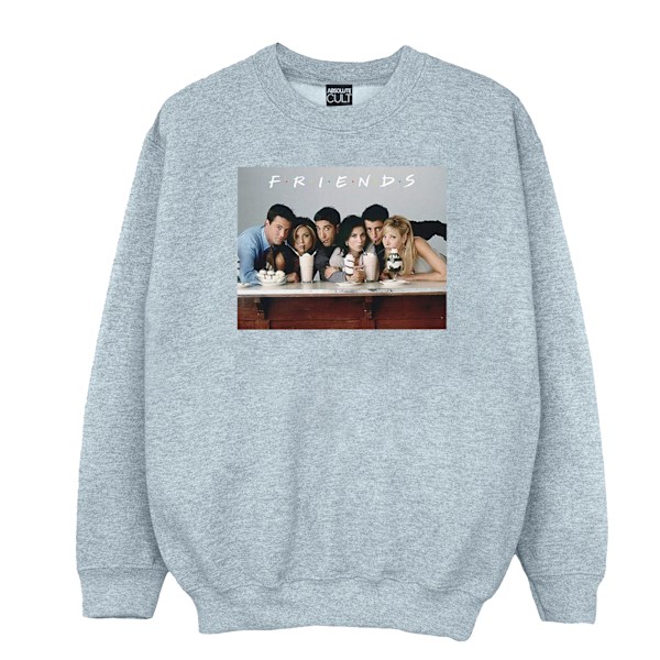 Friends Girls Group Photo Milkshakes Sweatshirt 9-11 År Spor Sports Grey 9-11 Years