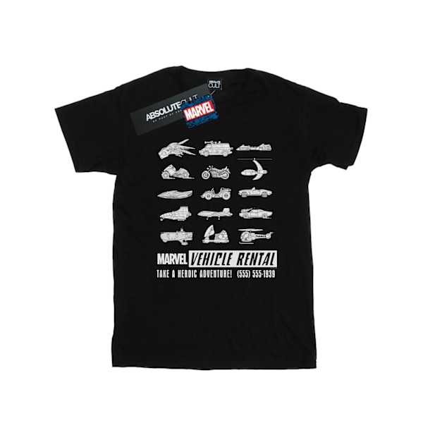 Marvel Mens Vehicle Rental T-Shirt M Svart Black M