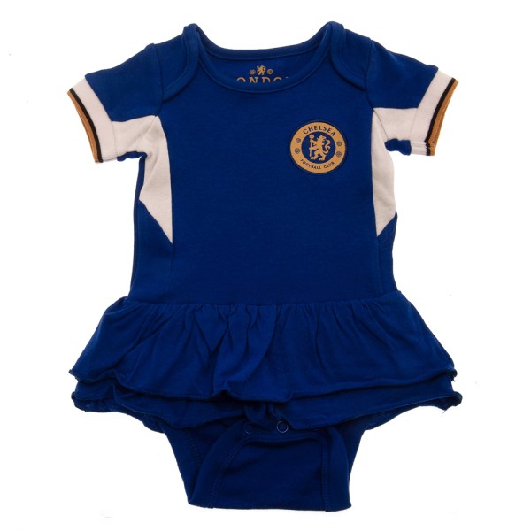 Chelsea FC Baby 2023-2024 Tutu Kjol Body 0-3 Months Royal Royal Blue/White/Gold 0-3 Months