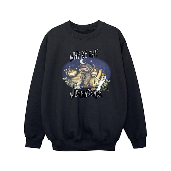 Where The Wild Things Are Flickor Sweatshirt 3-4 År Svart Black 3-4 Years