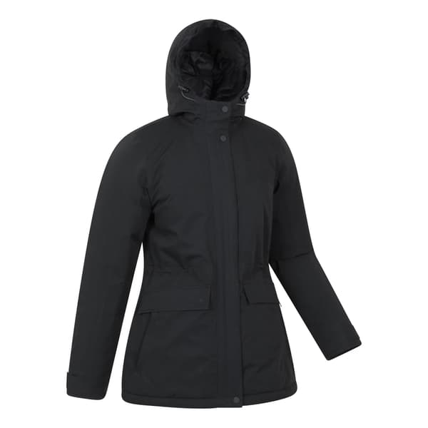 Mountain Warehouse Dam/Dam Maple Vattentät Vadderad Jacka Black 14 UK