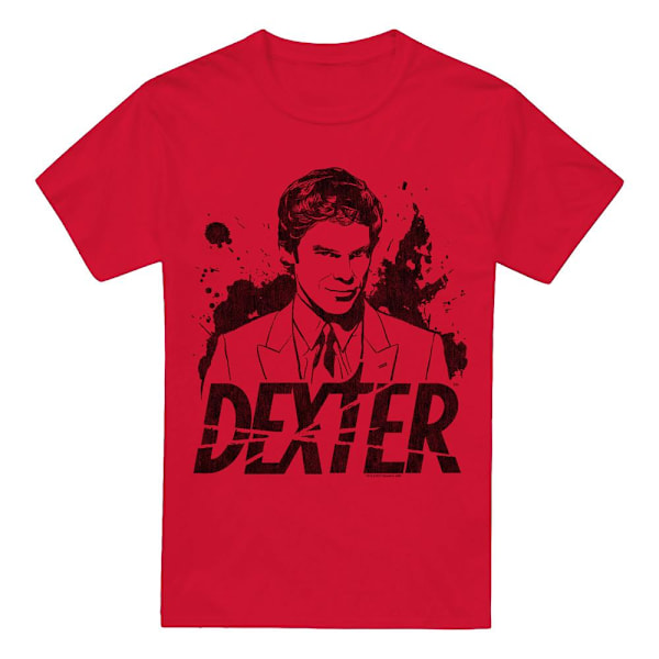 Dexter Herr Splatter T-Shirt L Röd Red L