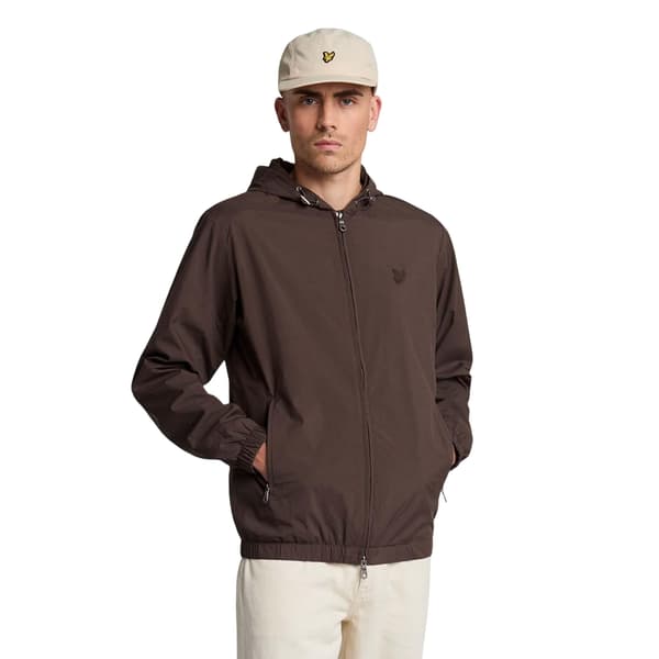 Lyle & Scott Herr Tonal Eagle Hooded Bomberjacka M Grön Green M