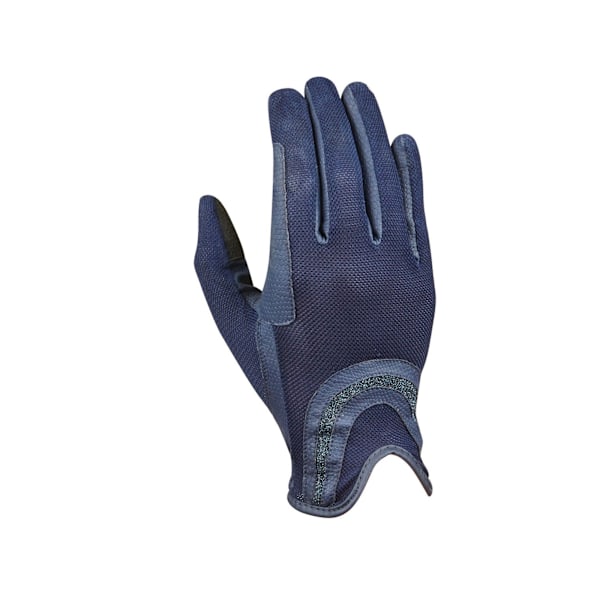 Dublin Mesh Palm Getläder Glitter Ridhandskar M Marinblå Navy M