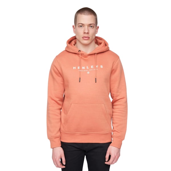 Henleys Herr Ninesix Hoodie L Tegelröd Brick Red L