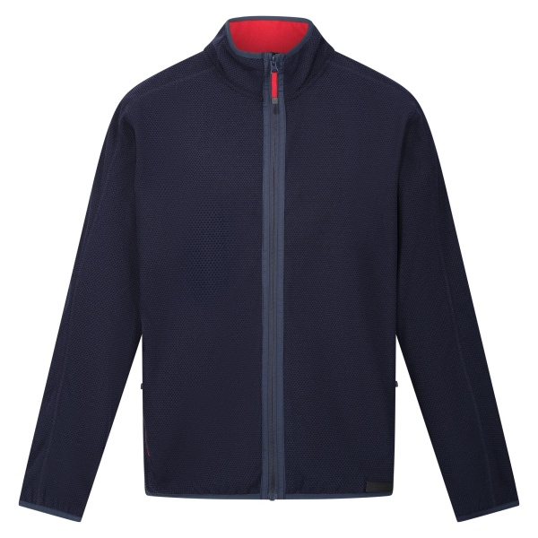 Regatta Mens Kinwood Fleecejacka med dragkedja XXL Marinblå/Danger Röd Navy/Danger Red XXL