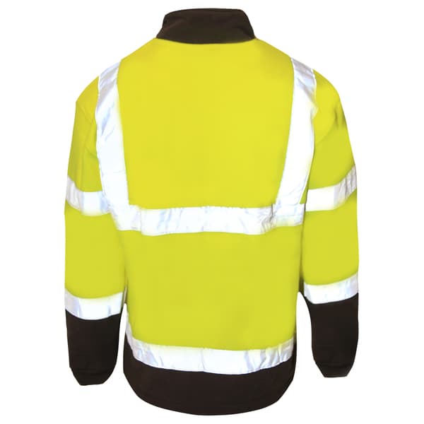 Result Core Herr Reflekterande Säkerhets Mikrofleecejacka XL Gul Yellow XL