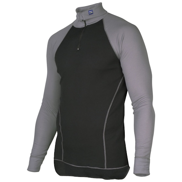 Projob Herr Zip Neck Termotröja 3XL Svart Black 3XL