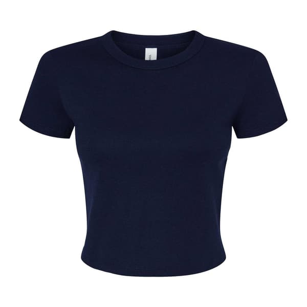 Bella + Canvas Dam/Dam Baby Micro-Rib T-shirt XXL Solid N Solid Navy XXL