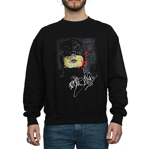 DC Comics Herr Batman TV-serie Signatur Sweatshirt XXL Svart Black XXL