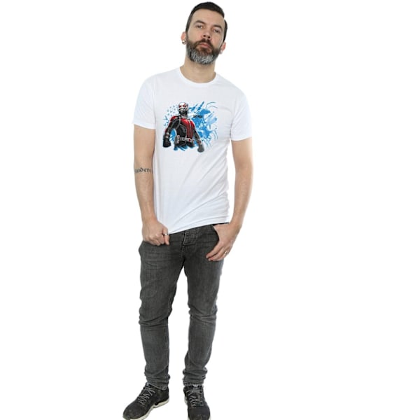 Ant-Man Herr Stående Bomulls T-shirt M Vit White M