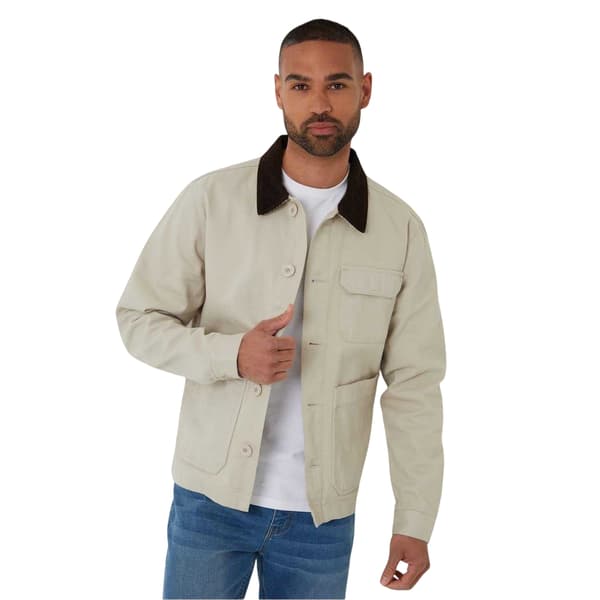 Threadbare Herr Corduroy Utility Jacka XL Stone Stone XL