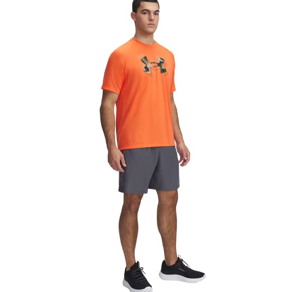Under Armour Herr Technical Wordmark Vävt Shorts S Castle Rock Castle Rock Grey S