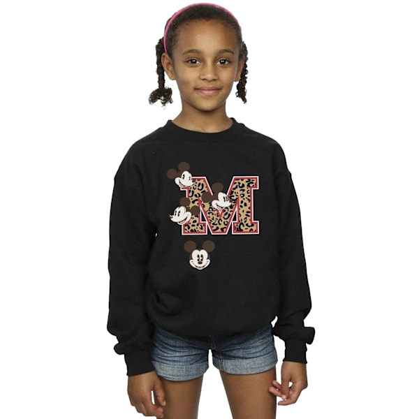 Mickey Mouse Herr M Ansikte Sweatshirt XL Svart Black XL