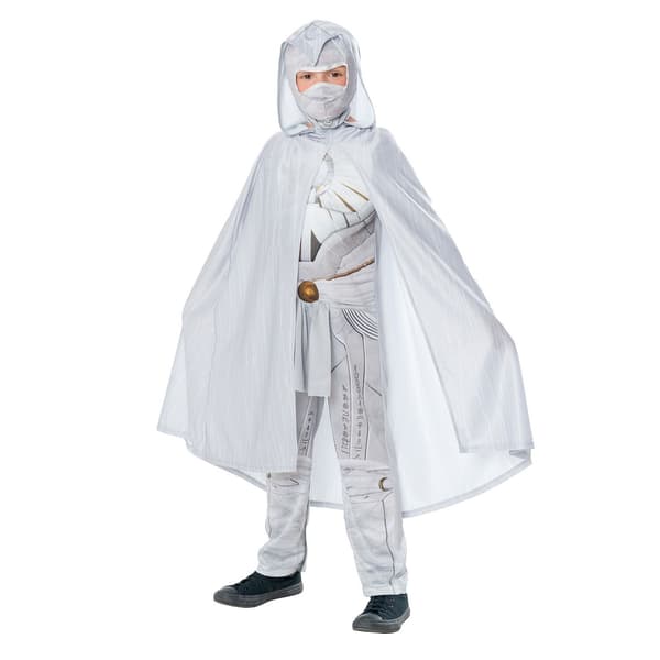 Moon Knight Barnkostym för barn/barn, Deluxe, 7-8 år, vit White 7-8 Years