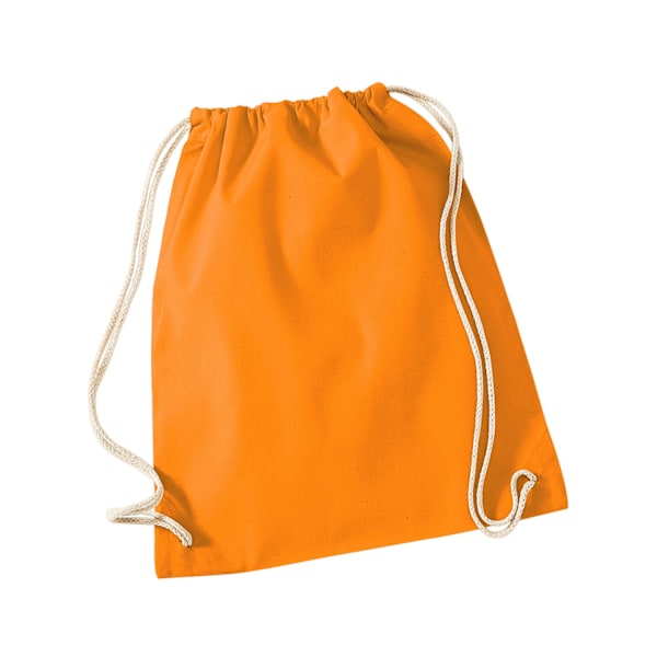Westford Mill Bomullspåse med dragsko En storlek Orange Orange One Size
