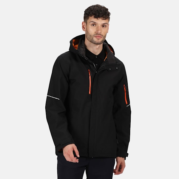 Regatta Professional Herr Softshelljacka L Svart/Magma Orange Black/Magma Orange L