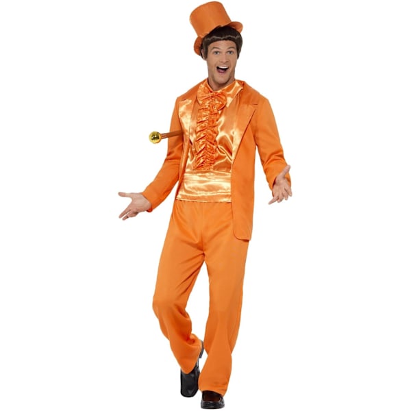 Smiffys Herr 90-tals Dum Tuxedo Kostymset L R Orange Orange L R