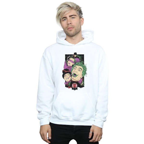 DC Comics Herr Batman TV-serie Rogues Gallery Hoodie XL Vit White XL