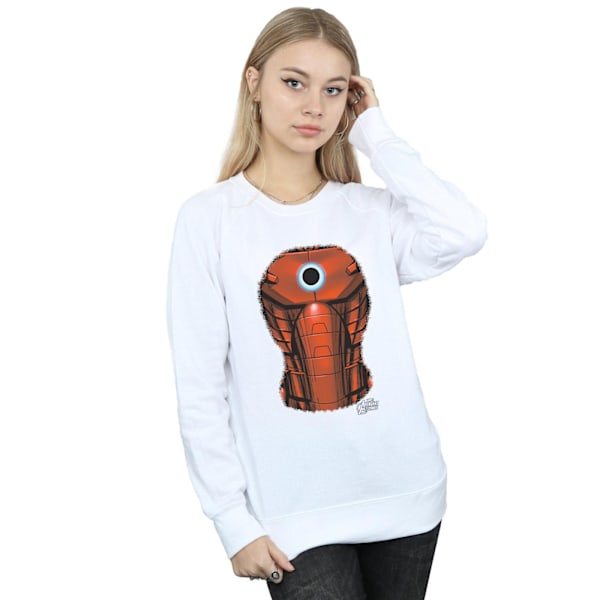 Marvel Dam/Kvinnor Iron Man Bröst Burst Sweatshirt M Vit White M