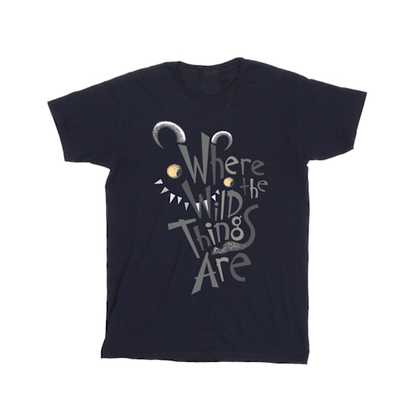 Where The Wild Things Are Pojkar T-Shirt 3-4 År Marinblå Navy Blue 3-4 Years