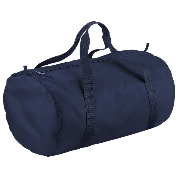 BagBase Packaway Barrel Bag / Duffle Water Resistant Travel Bag French Navy/French Navy One Size
