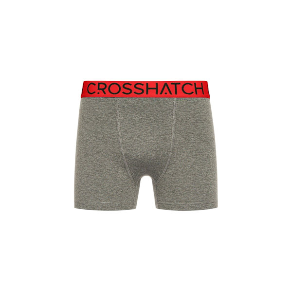 Crosshatch Mens Knightling MVE Boxer Shorts (3-pack) M Röd/Grå/Svart Red/Grey/Black M