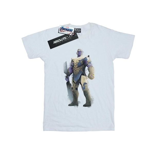 Marvel Pojkar Avengers Endgame Målad Thanos T-Shirt 7-8 År W White 7-8 Years