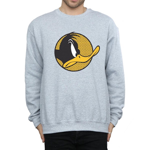 Looney Tunes Herr Daffy Duck Prickig Profil Sweatshirt M Sport Sports Grey M