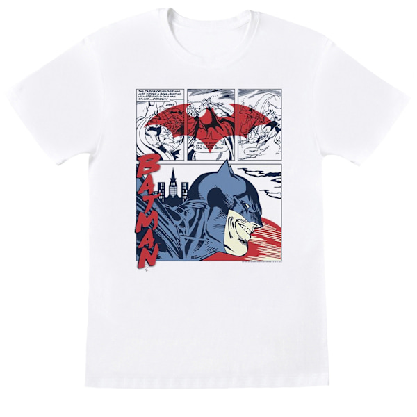 DC Comics Boys Batman Comic Strip T-Shirt 9-11 år Vit White 9-11 Years