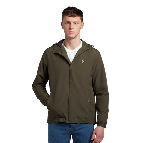 Lyle & Scott Herr Full Zip Hooded Jacka M Oliv Olive M