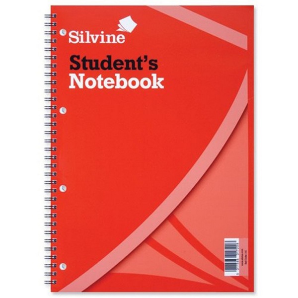Silvine A4 Studenter Trådbundna övningsböcker 60 blad (Pack o White One Size