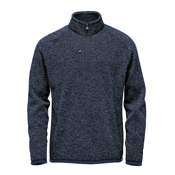 Stormtech Herr Avalante Heather Quarter Zip Fleece Top M Granit Granite M