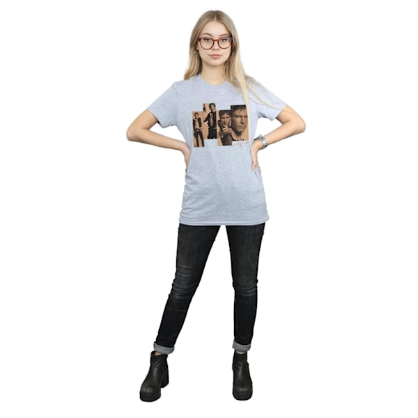 Star Wars Dam/Damer Han Solo Photoshoot Bomull Boyfriend T-shirt Sports Grey XL