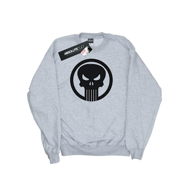 Marvel Dam/Damer The Punisher Skull Circle Sweatshirt XXL S Sports Grey XXL