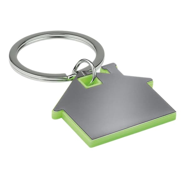 MidOcean IMBA Hus Nyckelring i Plast En Storlek Lime Lime One Size