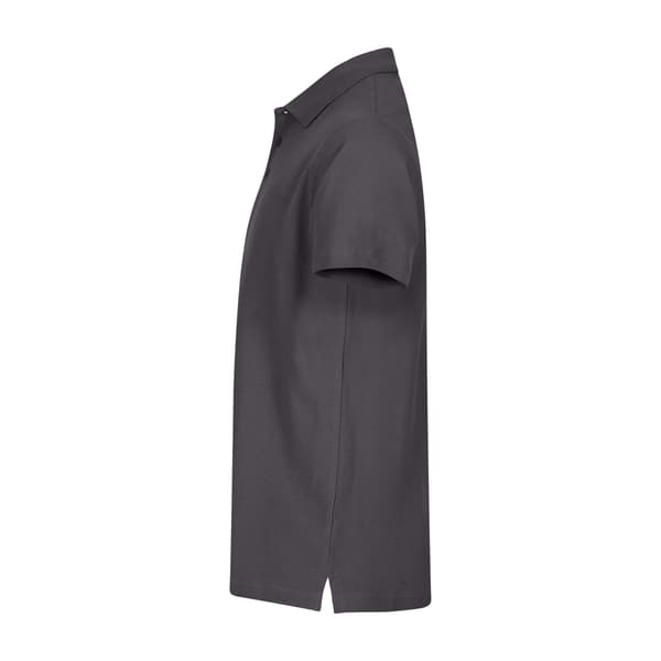 Clique Herr Basic Melange Pikétröja 4XL Metallgrå Metal Grey 4XL