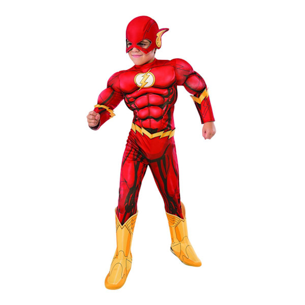 The Flash Deluxe The Flash Kostym M Röd/Gul Red/Yellow M