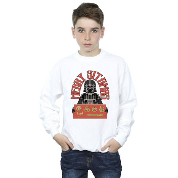 Star Wars Boys Episode IV: A New Hope Merry Sithmas Sweatshirt White 3-4 Years