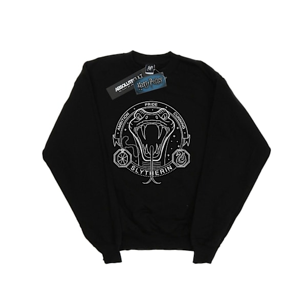 Harry Potter Pojkar Slytherin Seal Sweatshirt 9-11 År Svart Black 9-11 Years