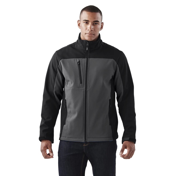 Stormtech Mens Cascades Soft Shell Jacka L Dolphin/Svart Dolphin/Black L