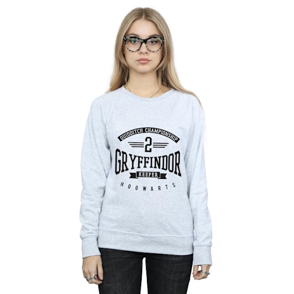 Harry Potter Dam/Kvinnor Gryffindor Keeper Sweatshirt L Heath Heather Grey L