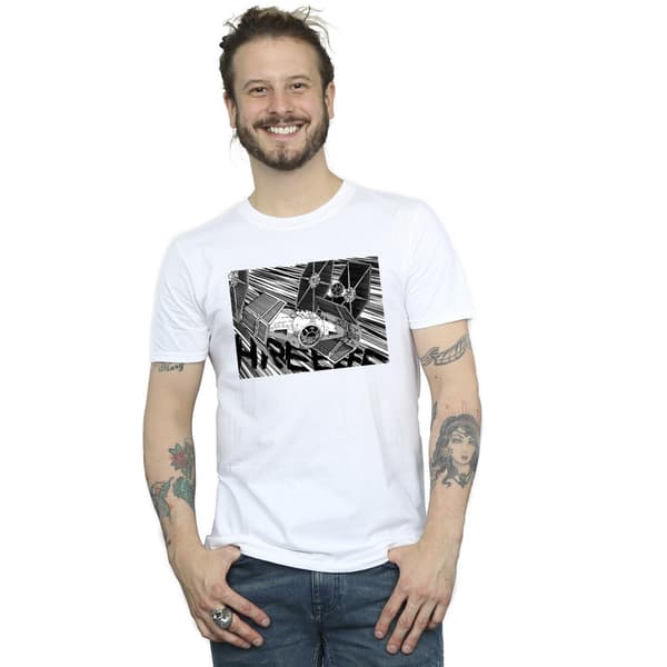 Star Wars Herr Anime Plane T-Shirt M Vit White M