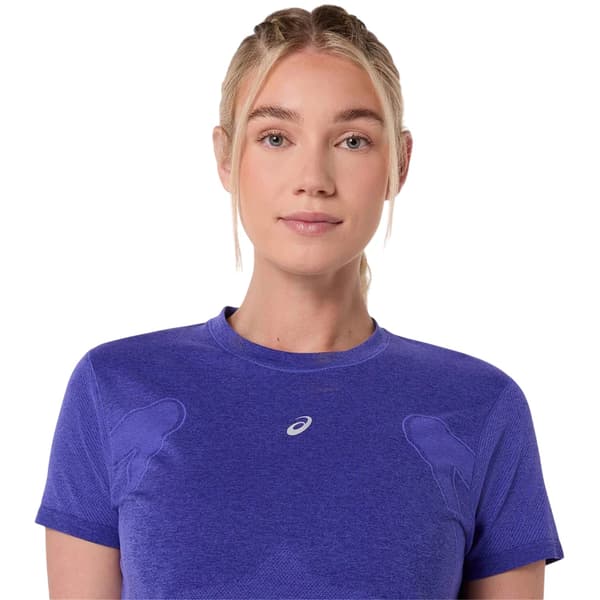 Asics Dam Performance Seamless Slim Löpartröja 14 UK Cobalt/Burst 14 UK